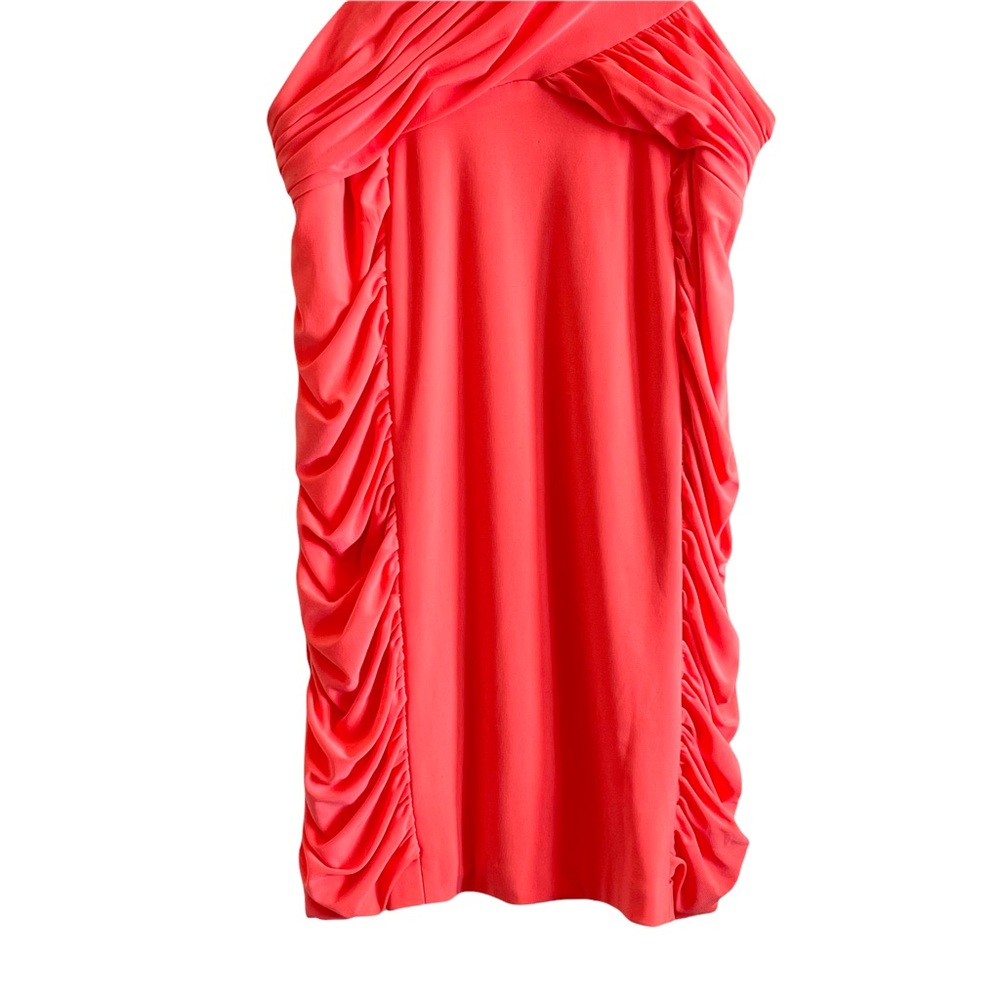 HAILEY LOGAN BY ADRIANNE PAPELL PINK CUT OUT BODYCON MINI DRESS - Picture 5 of 15